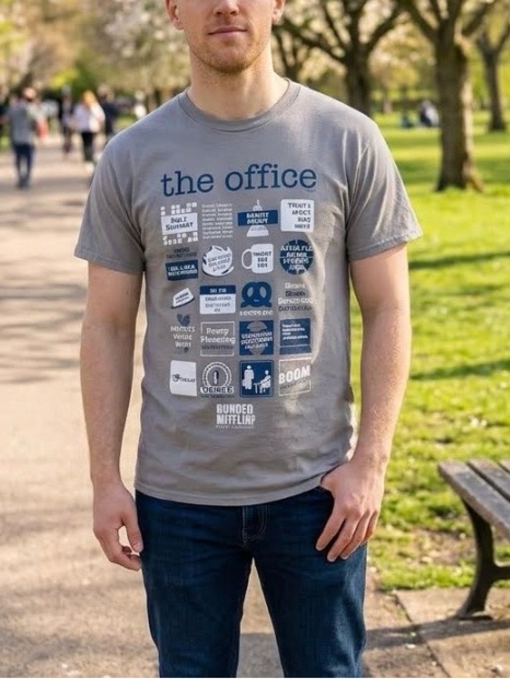 🖤”the office” NWOT Gray Graphic Tee - Officially Branded Size Large